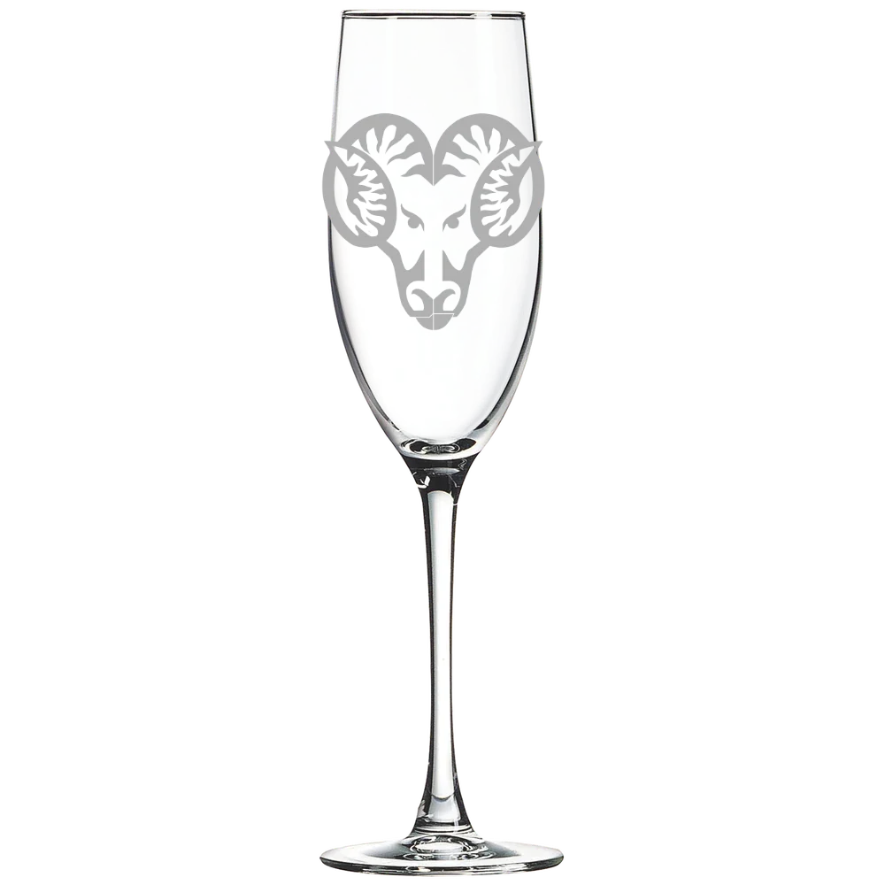 West Chester University of Pennsylvania Polar Camel 8 oz. Champagne Flute