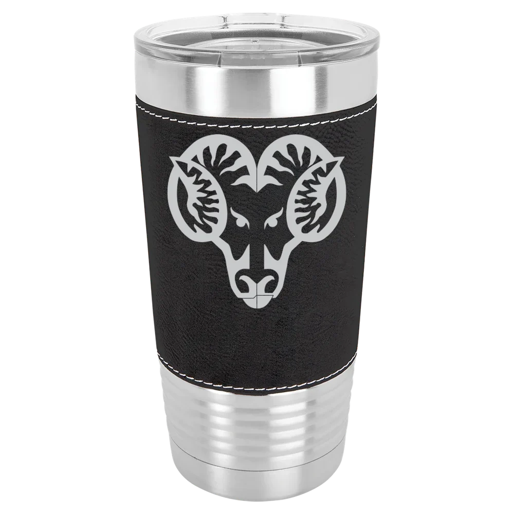 West Chester University of Pennsylvania Polar Camel 20 oz. Leatherette Grip Tumbler with Standard Lid