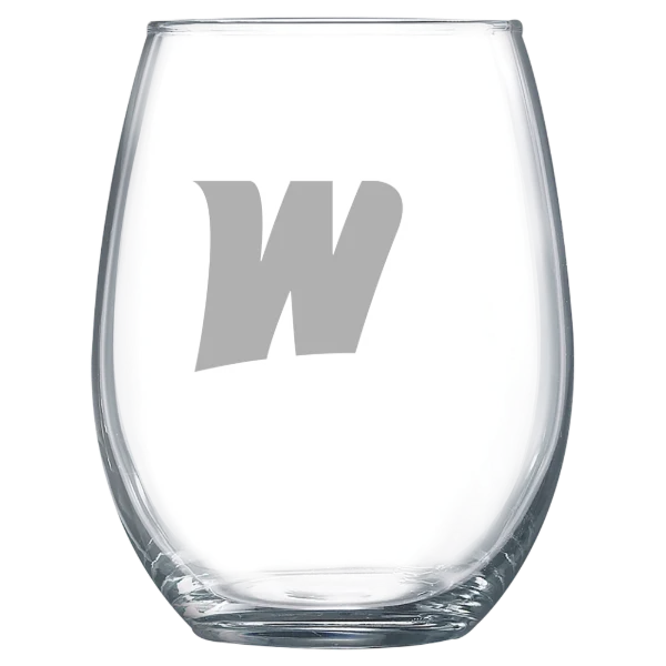 West Liberty University Polar Camel 15 oz. Stemless Wine Glass