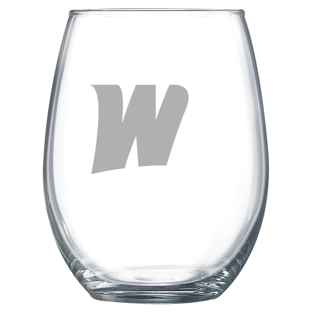 West Liberty University Polar Camel 15 oz. Stemless Wine Glass