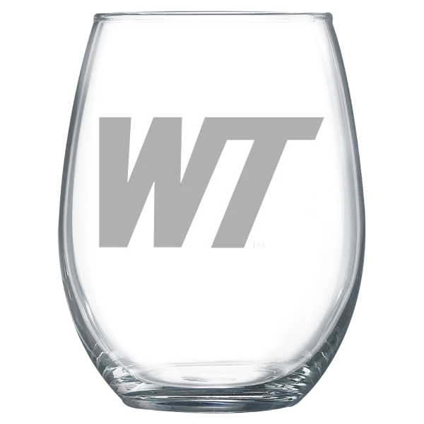 West Texas A&M University Polar Camel 15 oz. Stemless Wine Glass