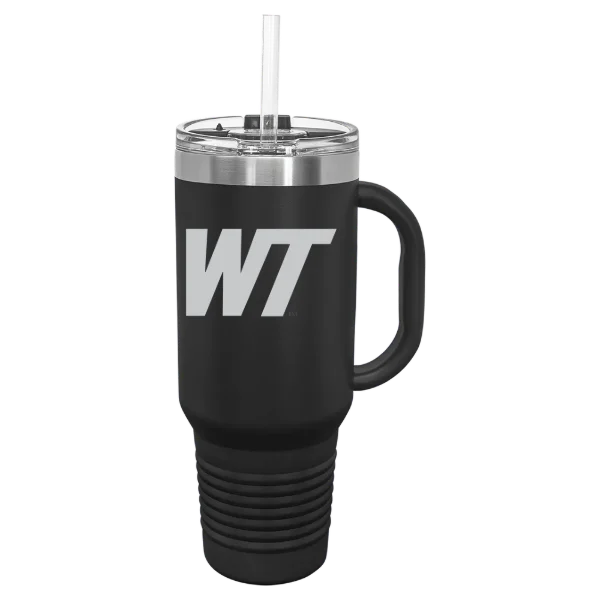 West Texas A&M University Polar Camel 40 oz. Travel Mug with Snap Lid & Straw