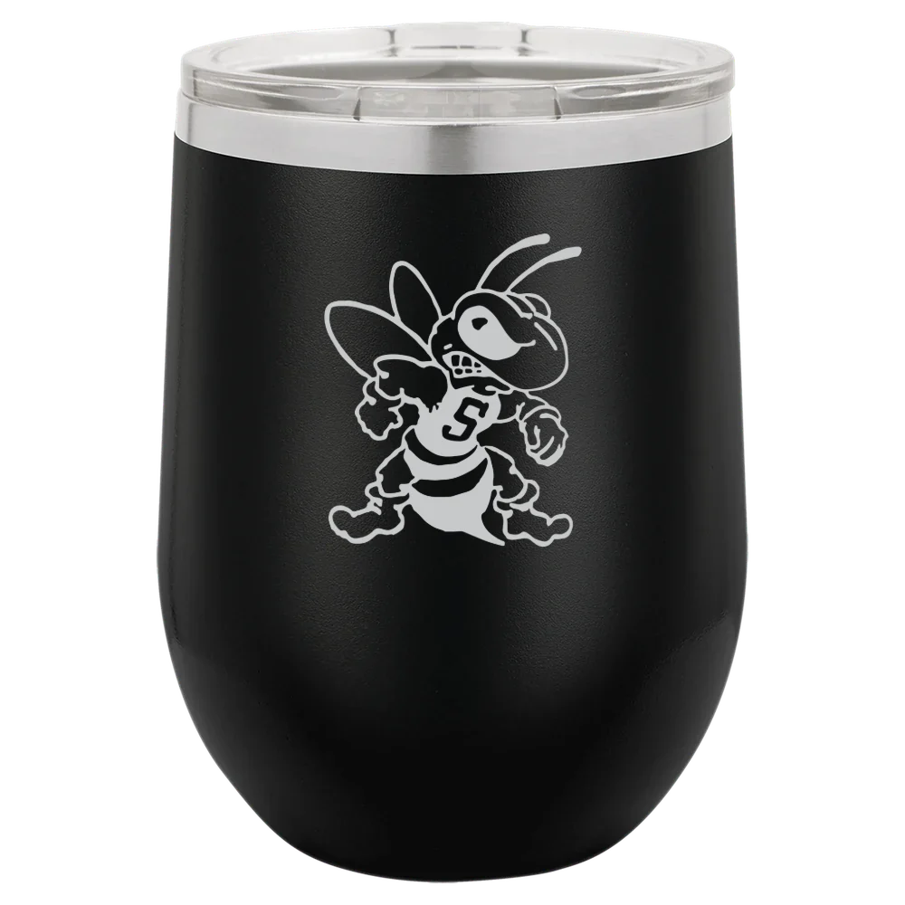 West Virginia State University Polar Camel 12 oz. Stemless Wine Tumbler