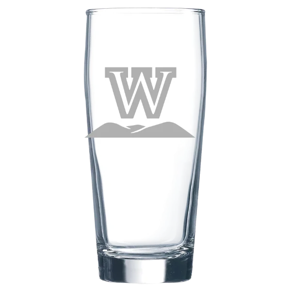 West Virginia Wesleyan College Polar Camel 16 oz. Willi Becher Beer Glass