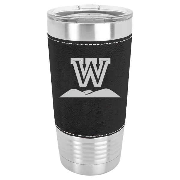 West Virginia Wesleyan College Polar Camel 20 oz. Leatherette Grip Tumbler with Standard Lid