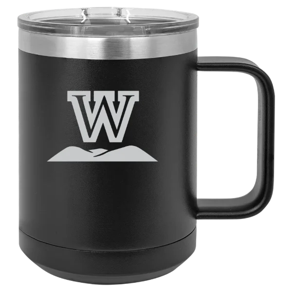 West Virginia Wesleyan College Polar Camel 15 oz. Mug with Slider Lid