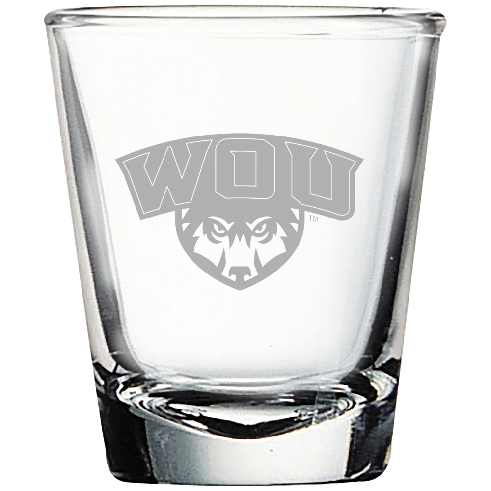 Western Oregon University Polar Camel 1.7 oz. Shot Glass