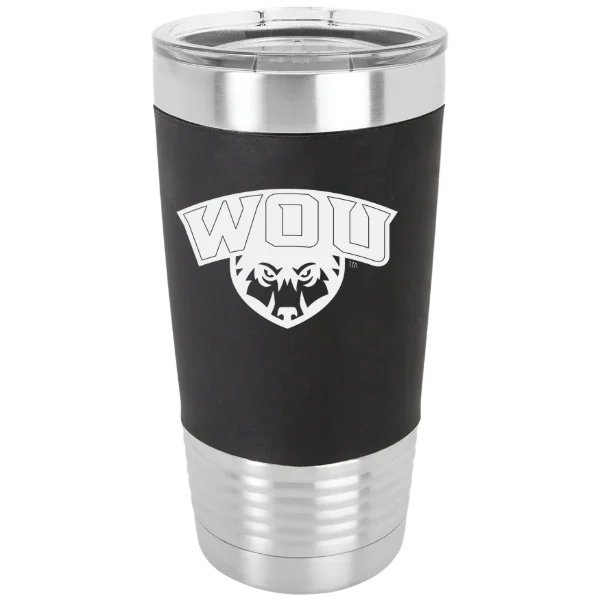 Western Oregon University Polar Camel 20 oz. Silicone Grip Tumbler with Standard Lid