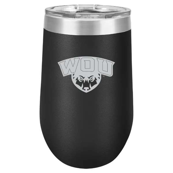 Western Oregon University Polar Camel 16 oz. Stemless Wine Tumbler