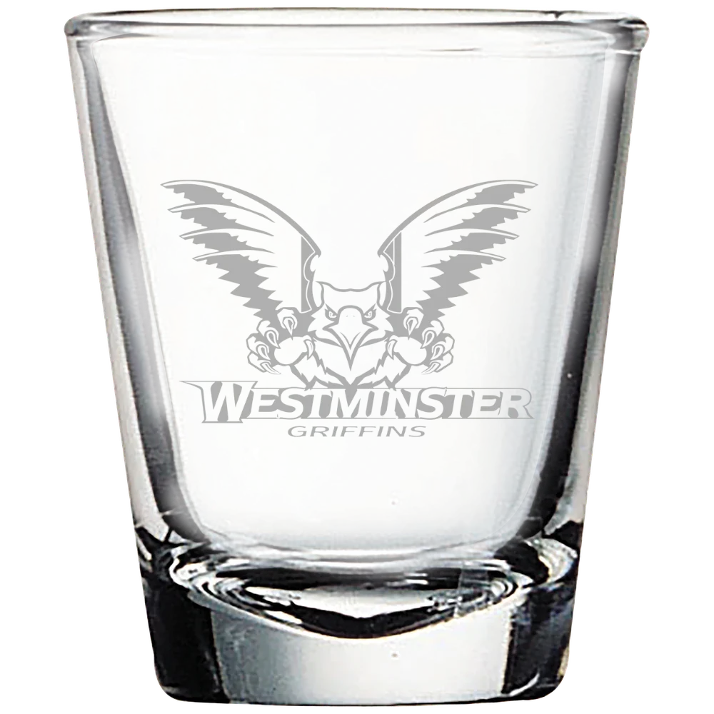 Westminster University (Utah) Polar Camel 1.7 oz. Shot Glass