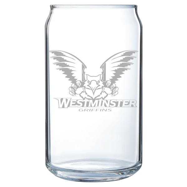 Westminster University (Utah) Polar Camel 16 oz. Can Glass