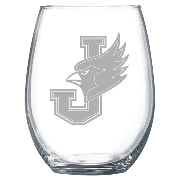 William Jewell College Polar Camel 15 oz. Stemless Wine Glass