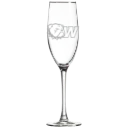 Wingate University Polar Camel 8 oz. Champagne Flute