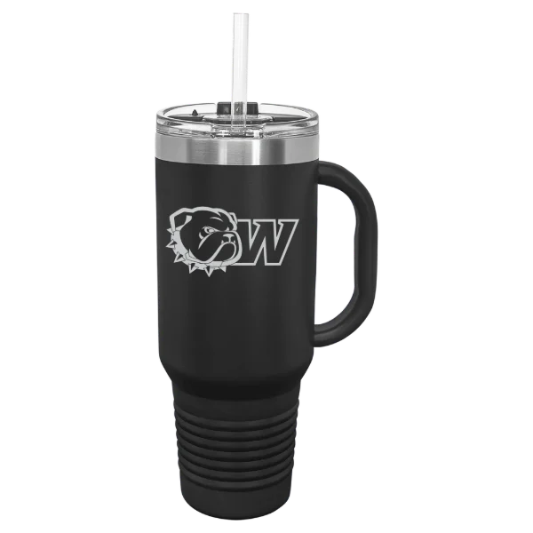 Wingate University Polar Camel 40 oz. Travel Mug with Snap Lid & Straw