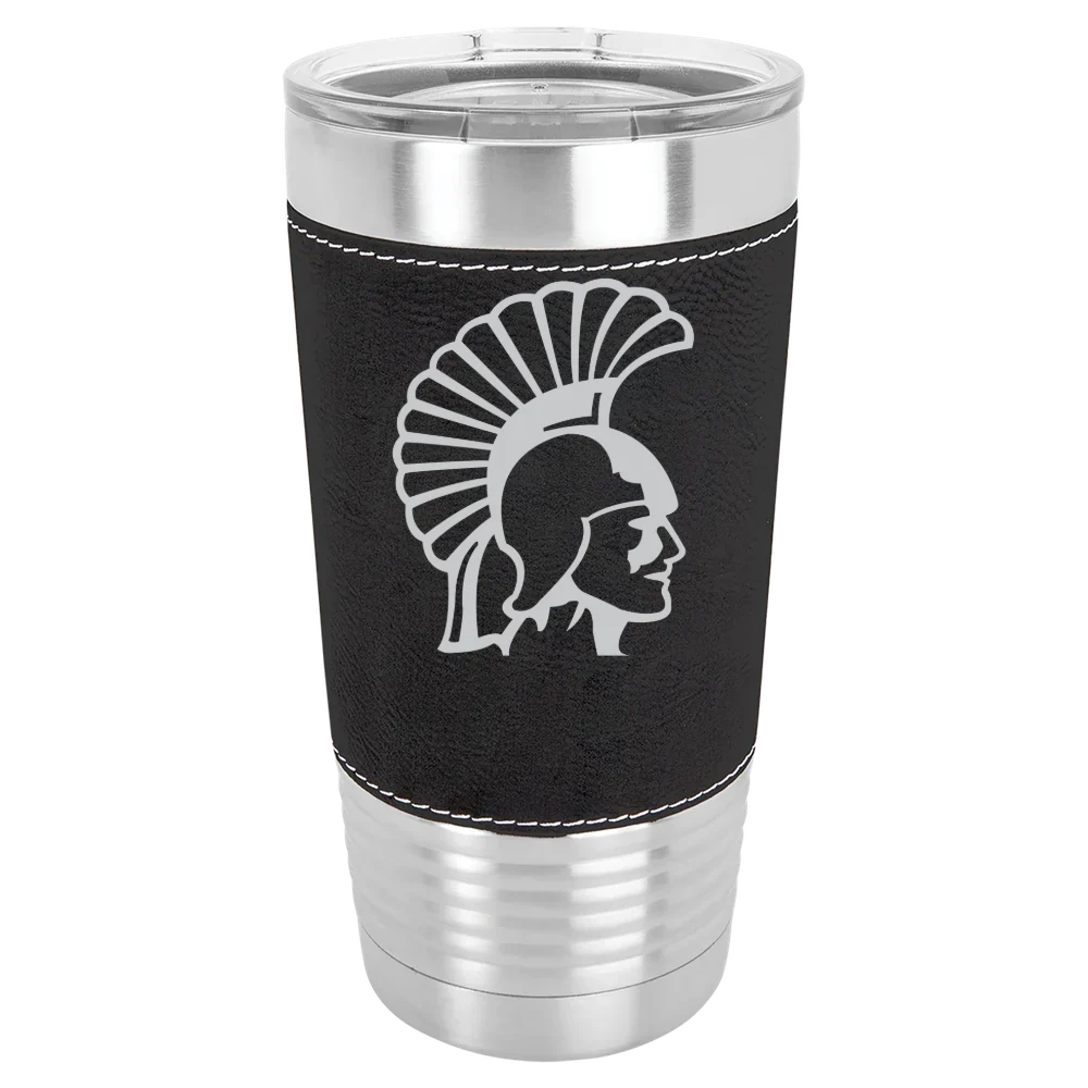 Winona State University Polar Camel 20 oz. Leatherette Grip Tumbler with Standard Lid
