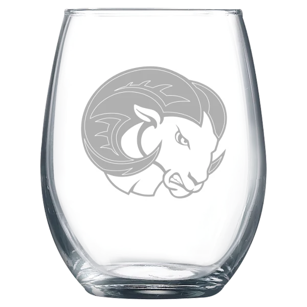 Winston-Salem State University Polar Camel 9 oz. Stemless Wine Glass