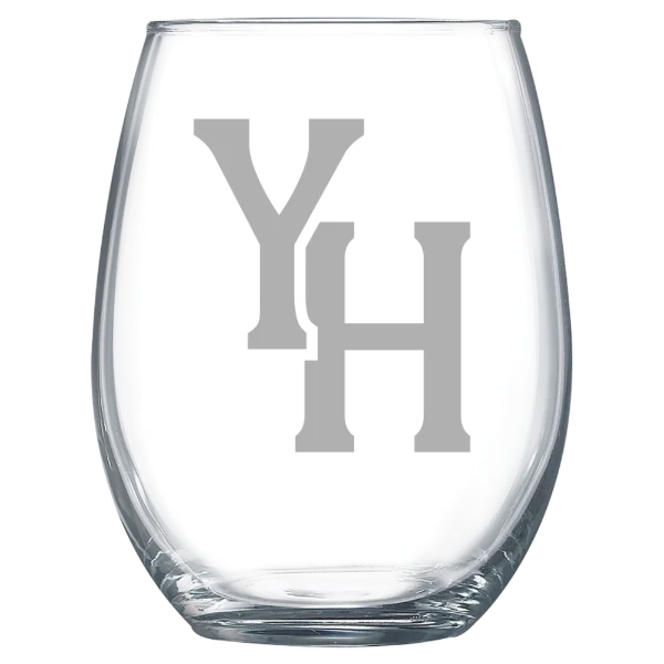 Young Harris College Polar Camel 15 oz. Stemless Wine Glass