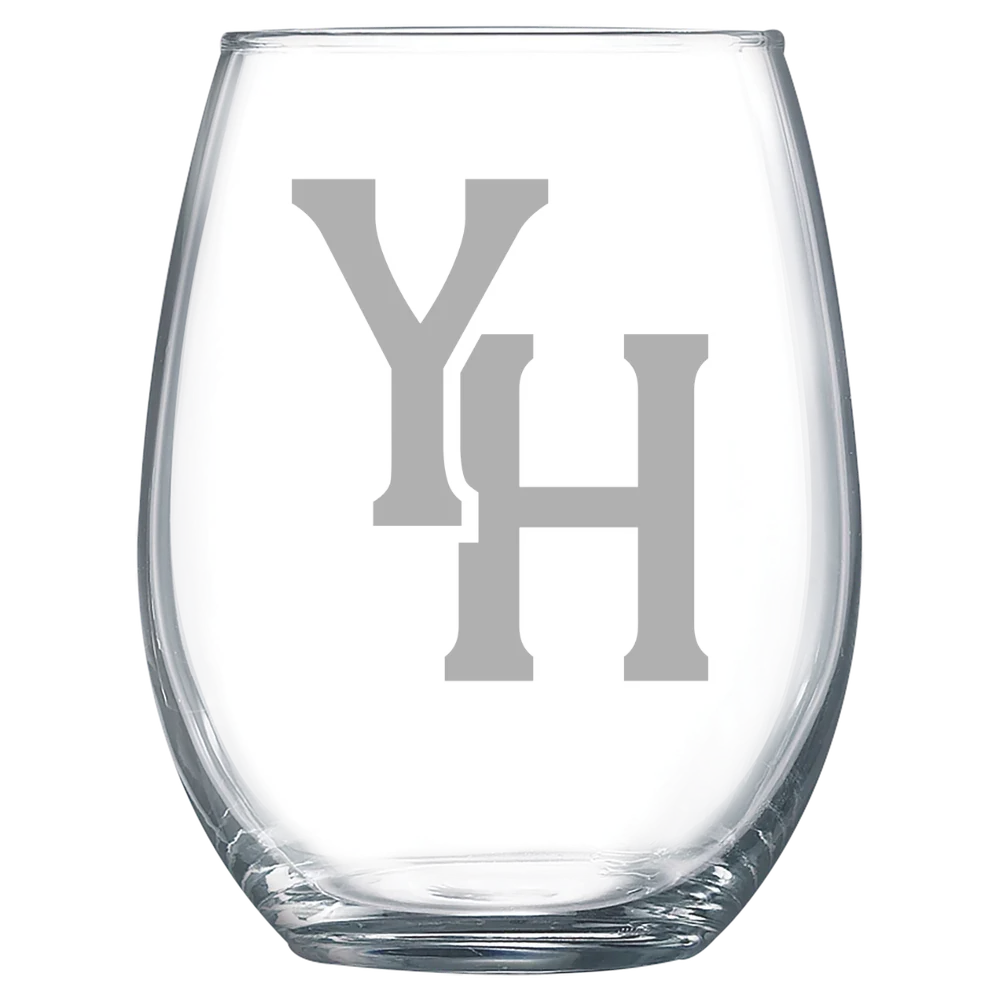 Young Harris College Polar Camel 15 oz. Stemless Wine Glass