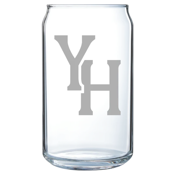 Young Harris College Polar Camel 16 oz. Can Glass
