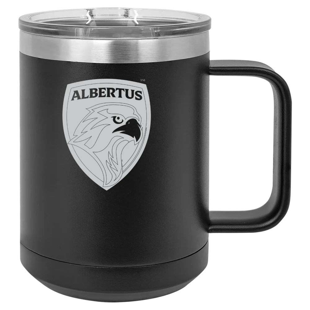 Albertus Magnus College Polar Camel 15 oz. Mug with Slider Lid