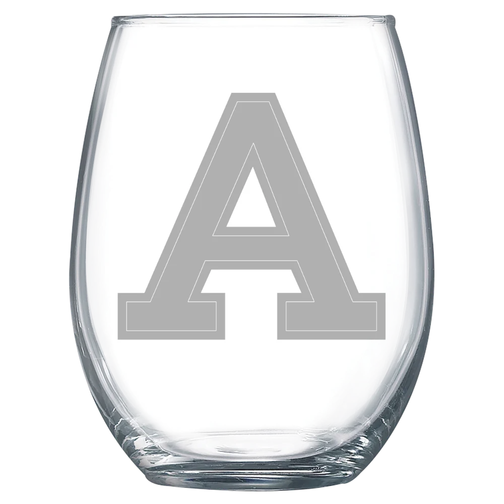 Albion College Polar Camel 15 oz. Stemless Wine Glass