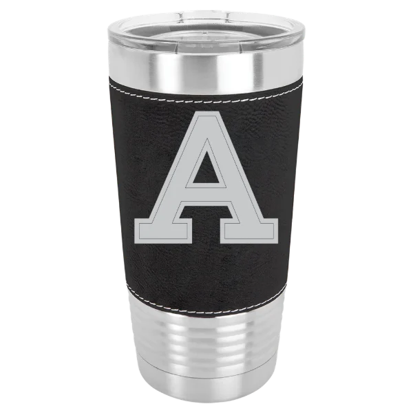 Albion College Polar Camel 20 oz. Leatherette Grip Tumbler with Standard Lid