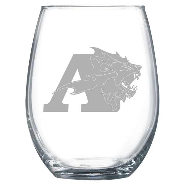 Albright College Polar Camel 15 oz. Stemless Wine Glass