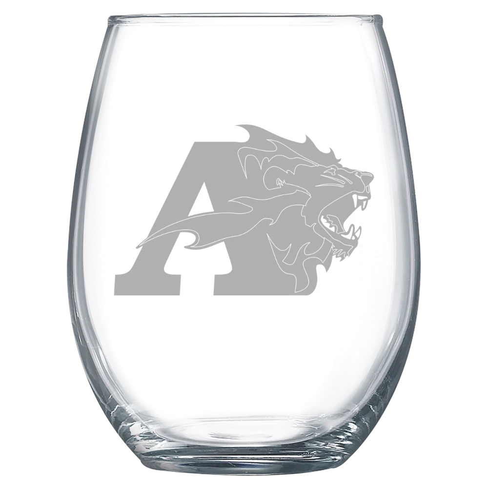 Albright College Polar Camel 15 oz. Stemless Wine Glass