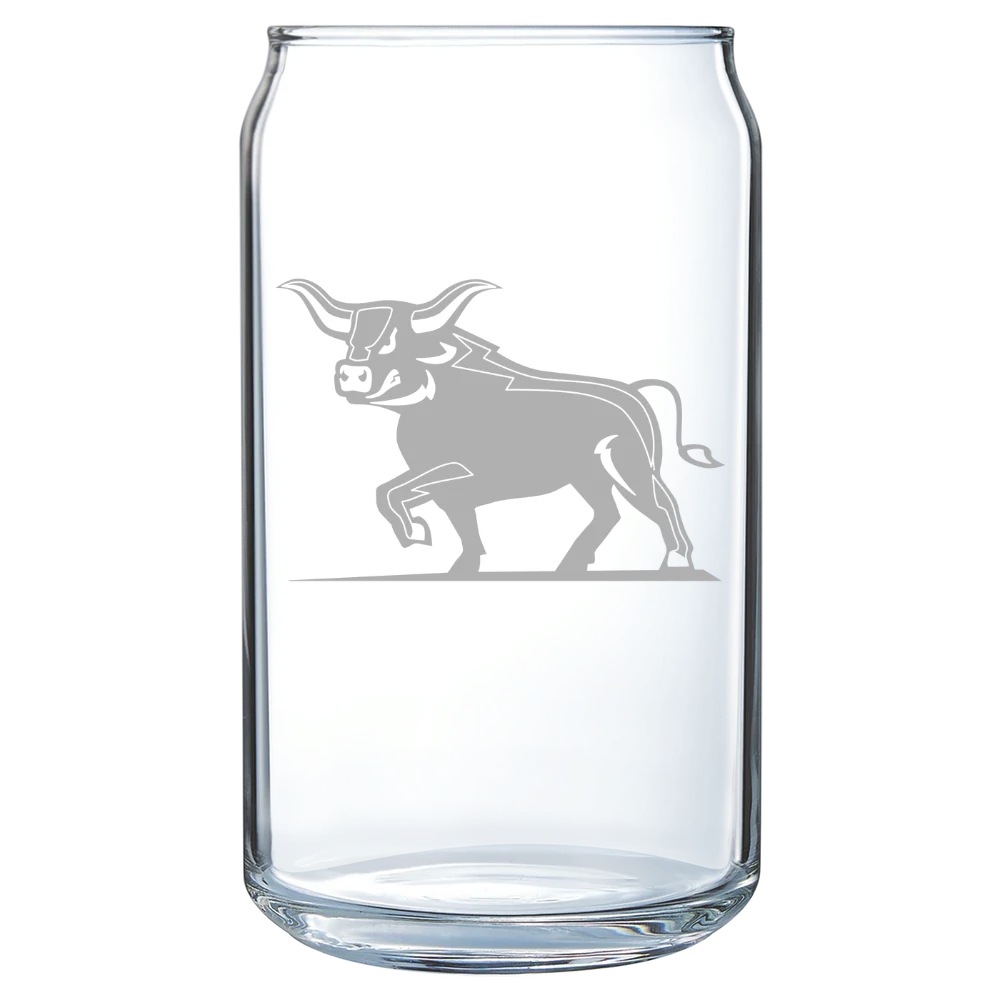 Alfred State College Polar Camel 16 oz. Can Glass