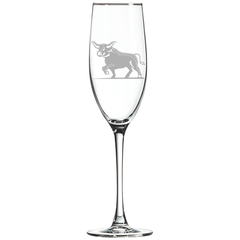 Alfred State College Polar Camel 8 oz. Champagne Flute