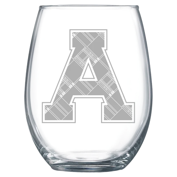 Alma College Polar Camel 15 oz. Stemless Wine Glass