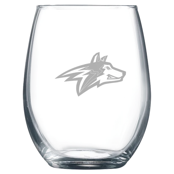 Alvernia University Polar Camel 9 oz. Stemless Wine Glass