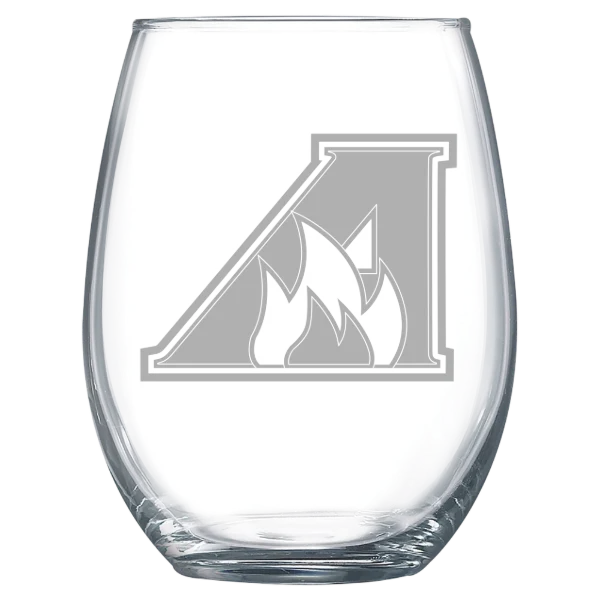 Alverno College Polar Camel 15 oz. Stemless Wine Glass