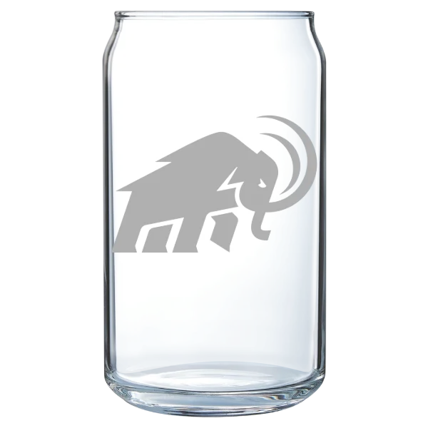Amherst College Polar Camel 16 oz. Can Glass
