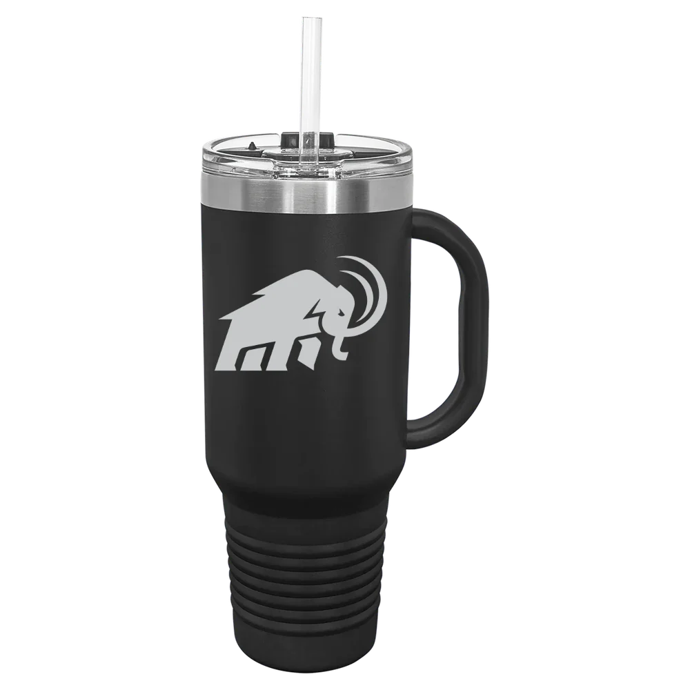 Amherst College Polar Camel 40 oz. Travel Mug with Snap Lid & Straw