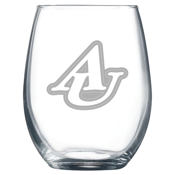 Asbury University Polar Camel 9 oz. Stemless Wine Glass