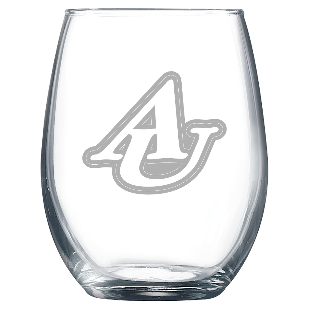 Asbury University Polar Camel 9 oz. Stemless Wine Glass