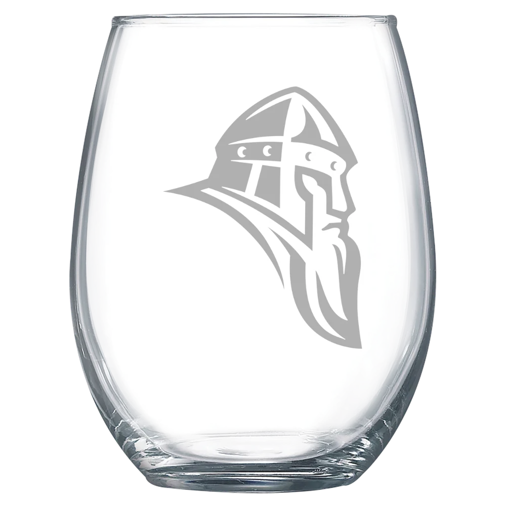 Augustana College (Illinois) Polar Camel 15 oz. Stemless Wine Glass