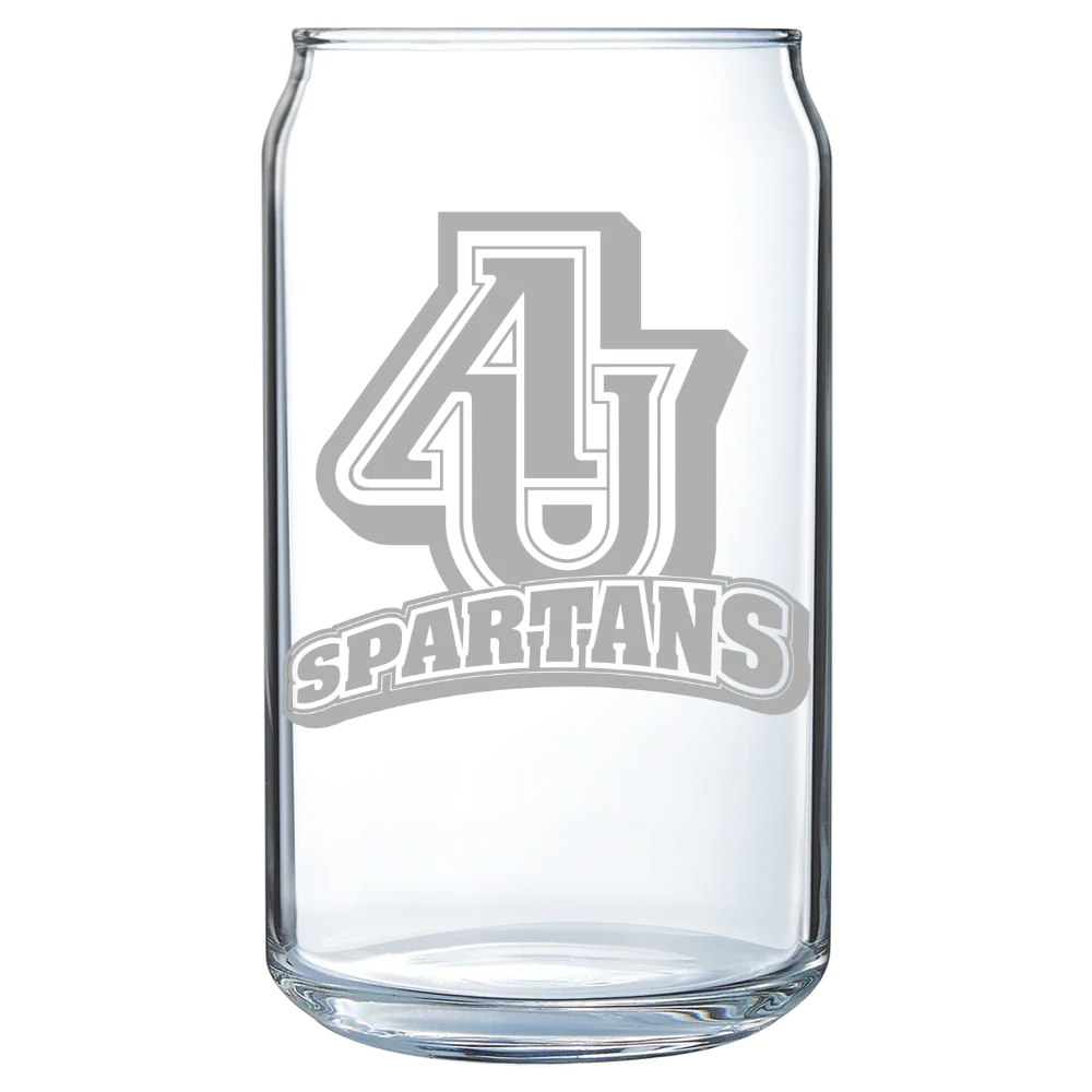 Aurora University Polar Camel 16 oz. Can Glass