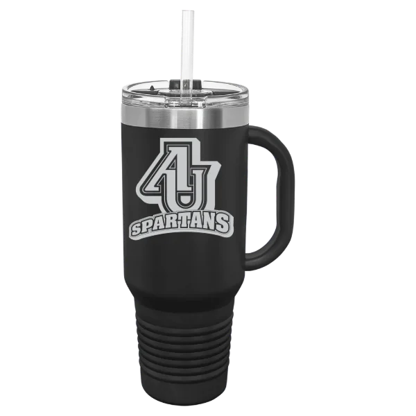 Aurora University Polar Camel 40 oz. Travel Mug with Snap Lid & Straw
