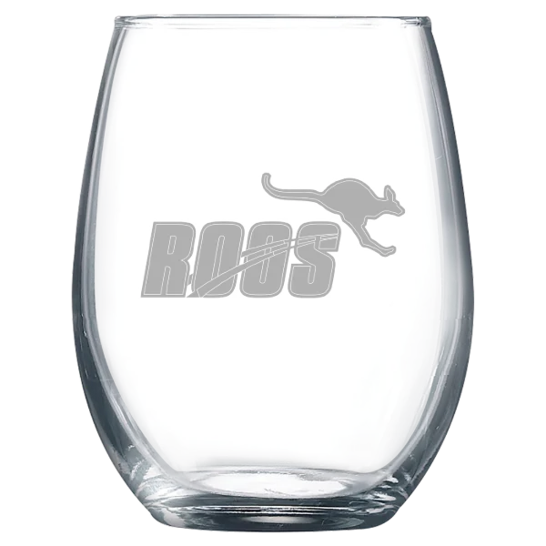 Austin College Polar Camel 9 oz. Stemless Wine Glass