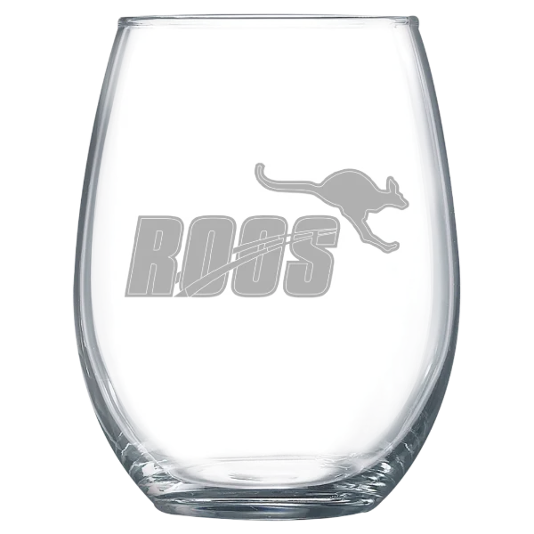 Austin College Polar Camel 15 oz. Stemless Wine Glass