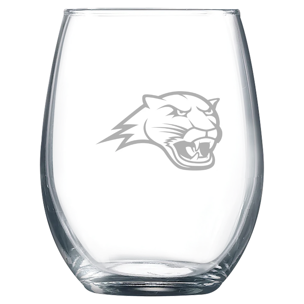 Averett University Polar Camel 9 oz. Stemless Wine Glass