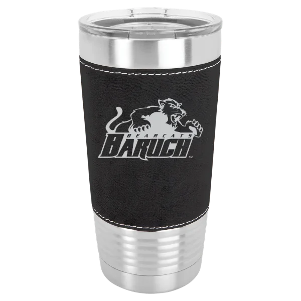 Baruch College Polar Camel 20 oz. Leatherette Grip Tumbler with Standard Lid