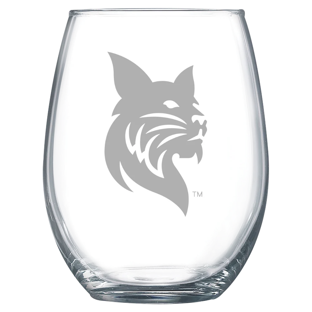 Bates College Polar Camel 15 oz. Stemless Wine Glass