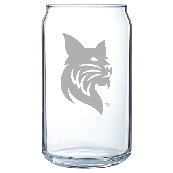 Bates College Polar Camel 16 oz. Can Glass