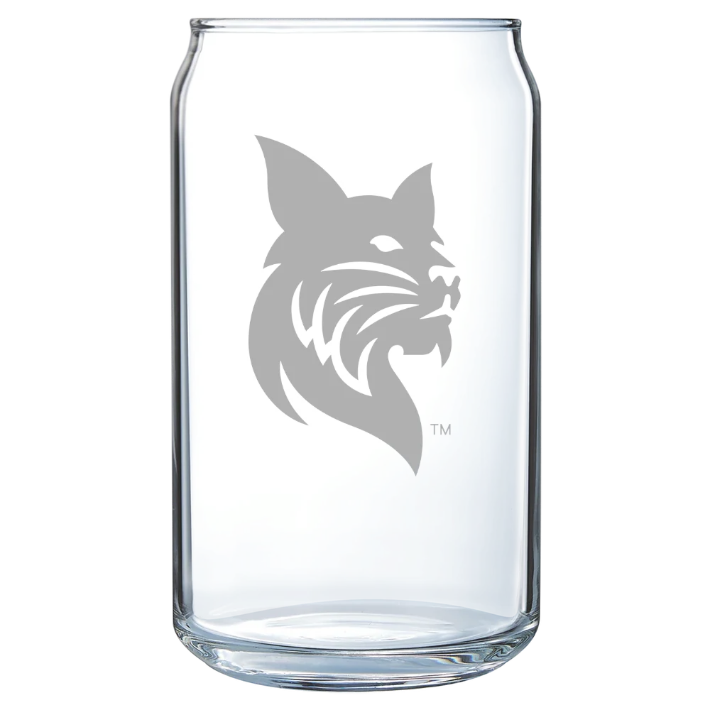Bates College Polar Camel 16 oz. Can Glass