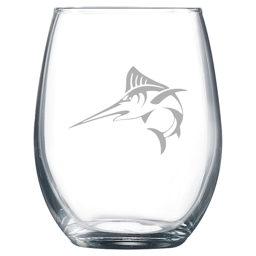 Batten University (Legacy Virginia Wesleyan Mark) Polar Camel 9 oz. Stemless Wine Glass