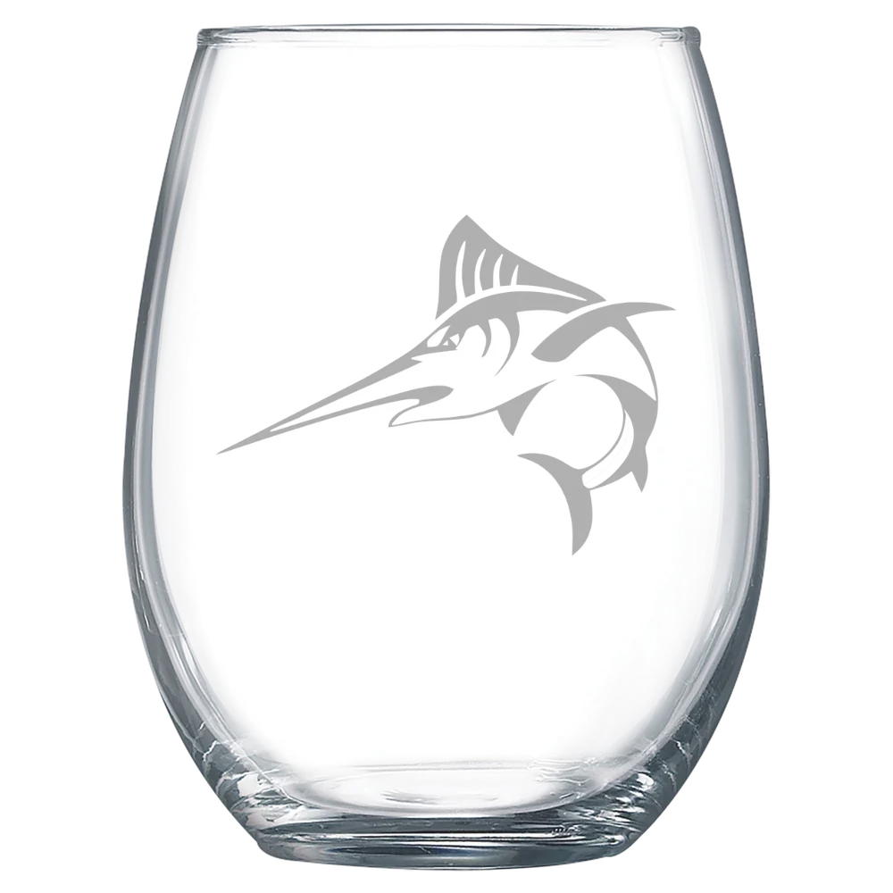 Batten University (Legacy Virginia Wesleyan Mark) Polar Camel 15 oz. Stemless Wine Glass