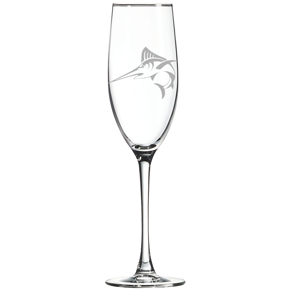 Batten University (Legacy Virginia Wesleyan Mark) Polar Camel 8 oz. Champagne Flute
